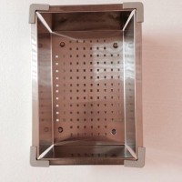 不锈钢水槽沥水框 方形拉丝水槽沥水框